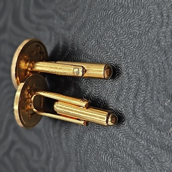 Christian Dior Gold Tone Cufflinks - Picture 2 of 3